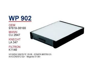 Hyundaı Santa Fe Polen Filtresi 97619-38100