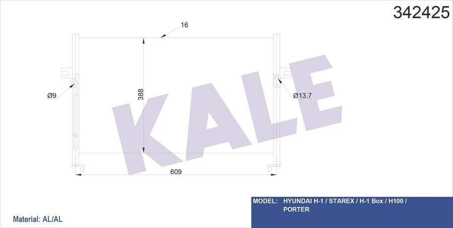 Klıma Radyatoru Komple Starex 2001