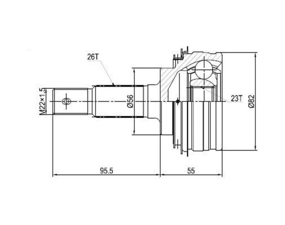 Aks Kafası Dış Corolla Uyumlu 1988-2002
