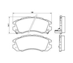 Balata Fren On- Subaru Legacy 89 98 4wd-ımpreza 92 00 4wd