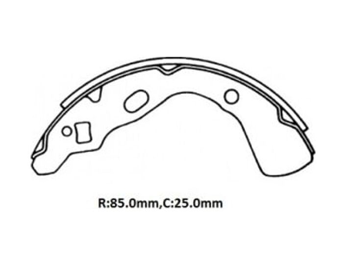 Kıa Prıde- 00/01 Arka Fren Pabucu 85x25 Daıwa 8bz2200a 719-6360