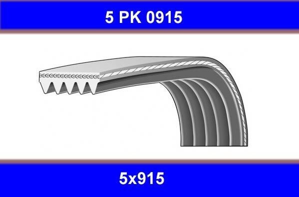 KANALLI KAYIS GMB GPK 5PK0915 OEM