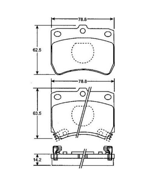 Balata Fren On- Prıde 1.1-1.3 90-03-mazda 121 1.1-1.3 87-89