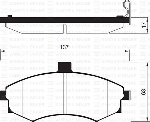 BALATA FREN ON- ELANTRA 00>04-MATRIX 09>10