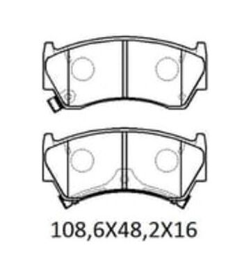 Nıssan Almera- N16- Sd/hb- 00/03 Ön Fren Balatası Disk 108,6x48,2x16 Daıwa 41060-0m891