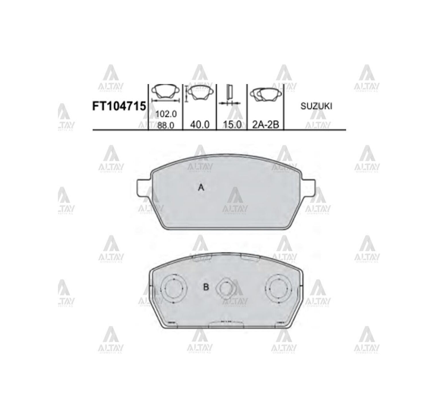 Fren Balata Carry 90-98 Sk410 Ön
