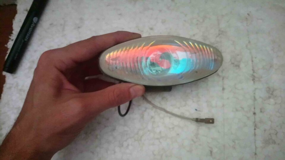 Tüm Arabalar Spot Lambası Gökkuşağı Mavisi (oval) Sağ-sol