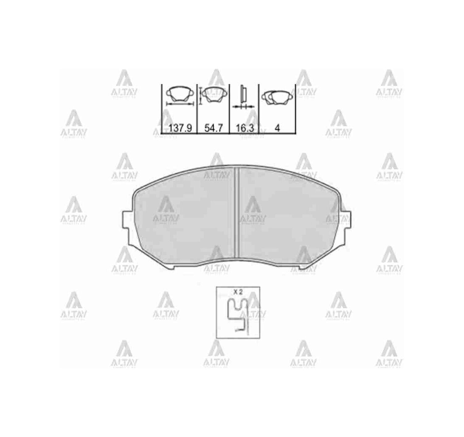 Fren Balata Grand Vitara 05-13 Ön