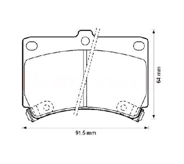 Balata Fren On- Mazda 323 90 96 Rıo 00 01