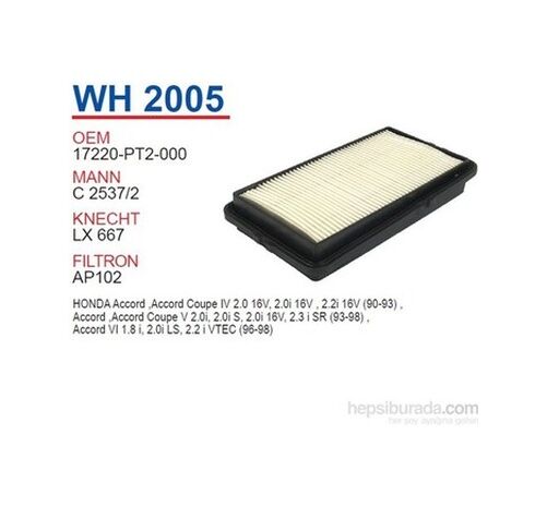 Hava Filtresi Accordrover 90-98 2.0-2.2 Rover 600 93-99