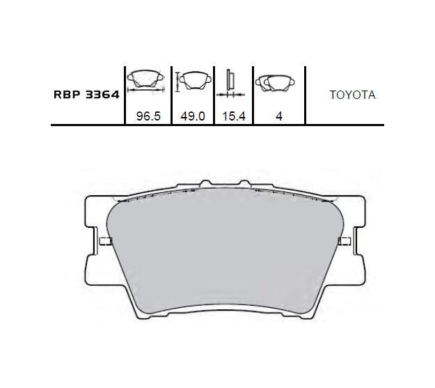 Fren Balatası Arka Disk- Rav4 06-11