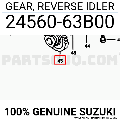 Suzuki Marutti / Alto Şanzıman Ters Idler Dişli