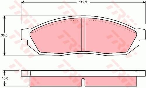 BALATA FREN ON- SUZUKI ALTO 86>00-DAEWOO DAMAS 90>