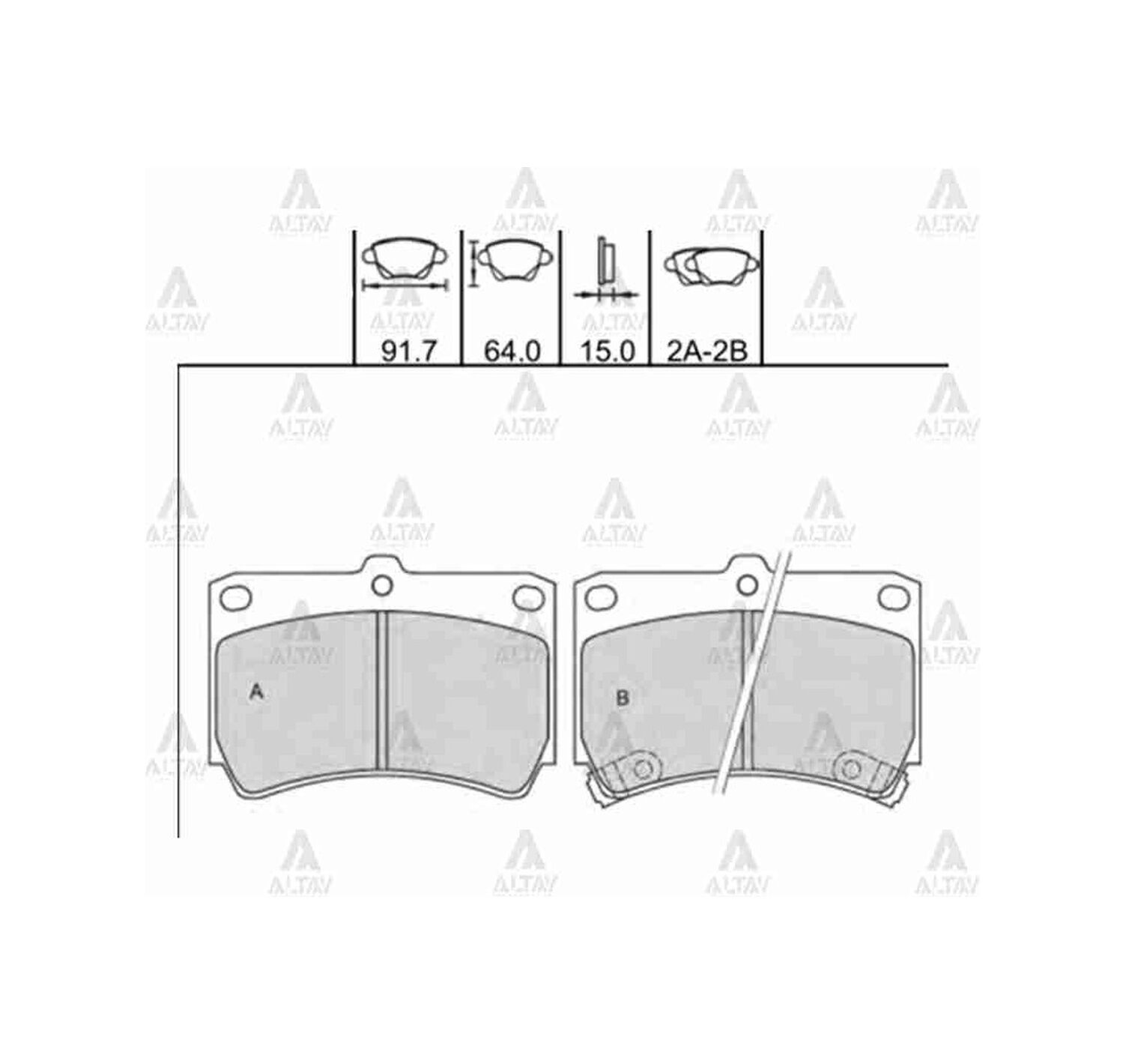 Fren Balata 323 90-95 Rio 00-06 Ön