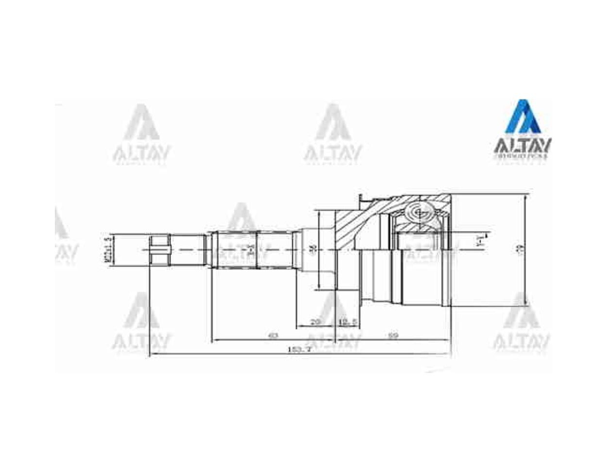 MHR-01714 - AKS KAFASI DIŞ MAZDA 323 90-95 SEPHİA 93-98 26X22X56