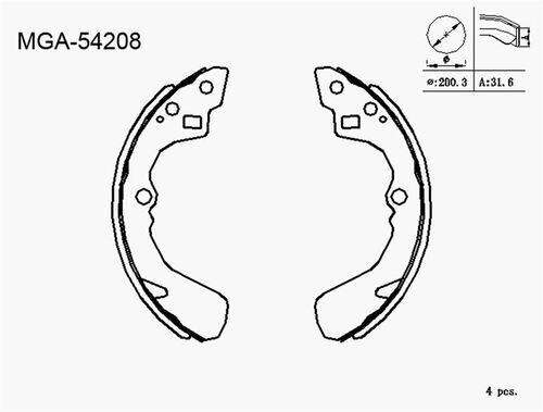 FREN BALATA APPLAUSE SWIFT 88>05 - 06 4X4 LIANA JUSTY BALENO PABUC ARKA