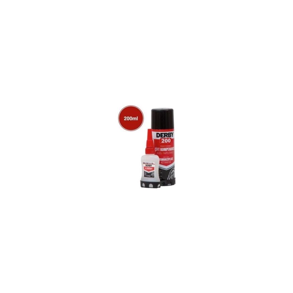 Mdf Kit Hızlı Yapıştırıcı 200 ml 8693890301900DERBY Mdf Kit Hızlı Yapıştırıcı 200 ml 8693890301900