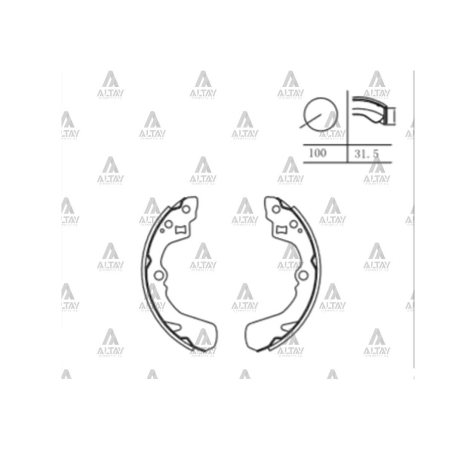 MAHER/04495-87707/FREN BALATA APPLAUSE / SWIFT 88-05 - 06= 4x4 / LIANA / JUSTY / BALENO PABUÇ ARKA