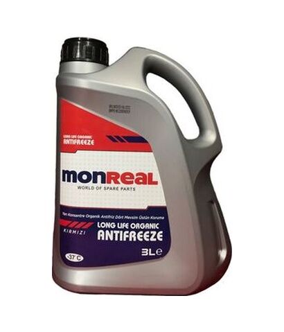 Monreal 304 Kırmızı Antifriz 3lt Monreal Long Life Organik-37 6x3lt