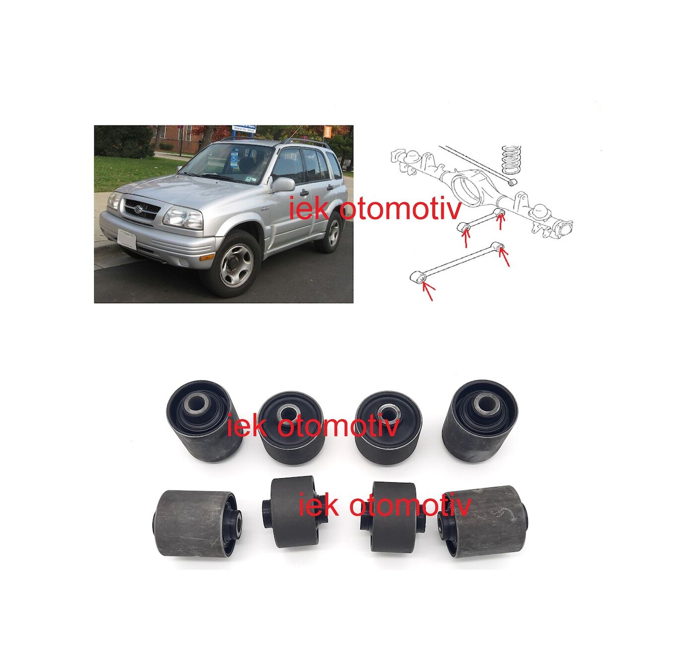 8 Ad 1998-2005 Suzuki Grand Vitara Arka Uzun Kisa Denge Kol Burcu 549290351