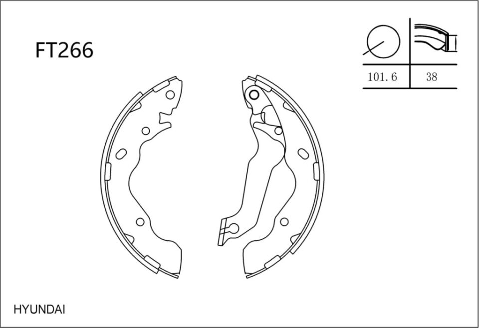 Hyundai Admira Accent 2003-2005 Arka Fren Balatası