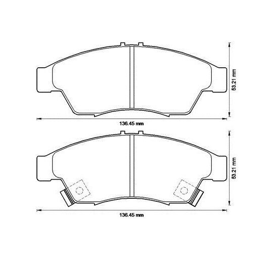 MGA 55442 Fren Balatası Ön Lıana 01-12