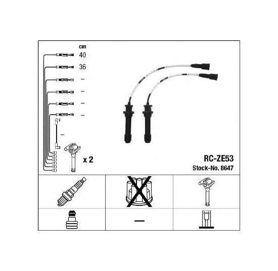 Bujı Kablo Setı Rc-ze53 Mazda 323 1.5 98-04