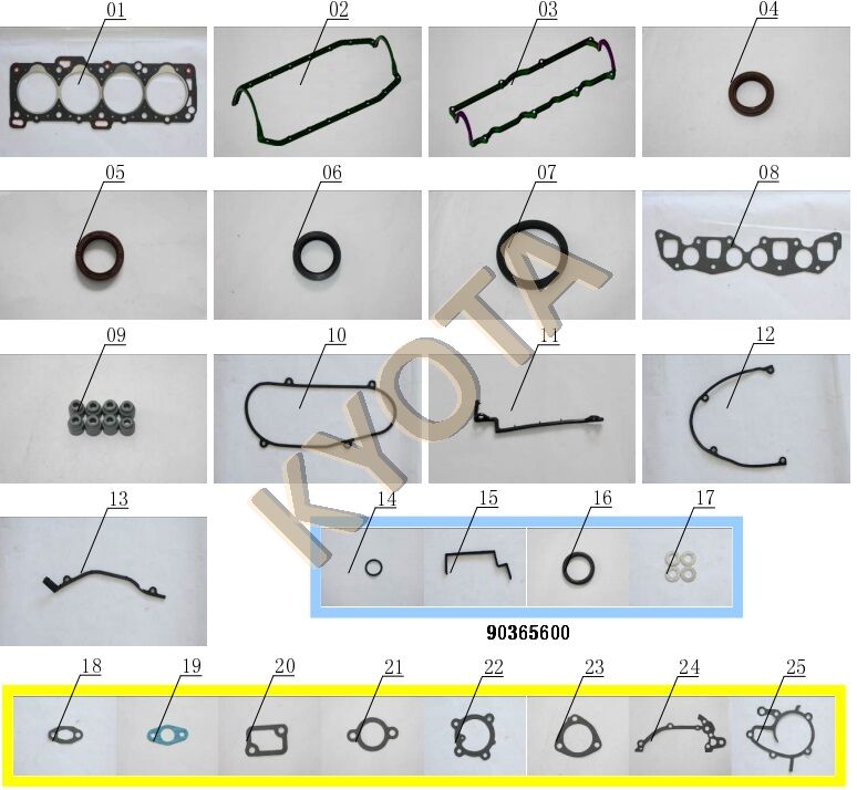 TAKIM CONTA SUNNY 1.7 CD17 DİZEL 83- KYOTA