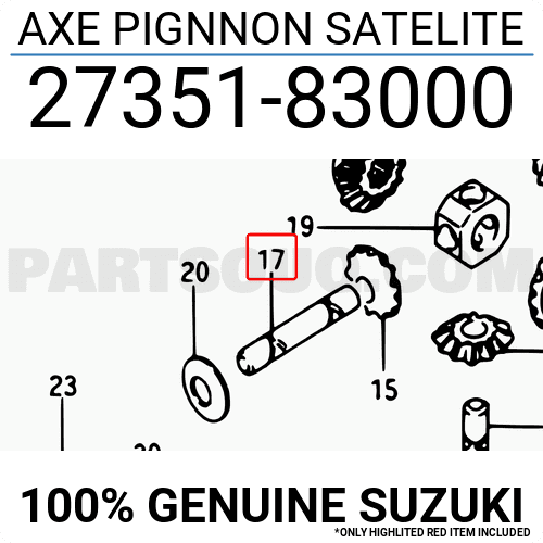 27351-65D00 - Uydu Pimi Samurai / Jimny / Grand Vitara